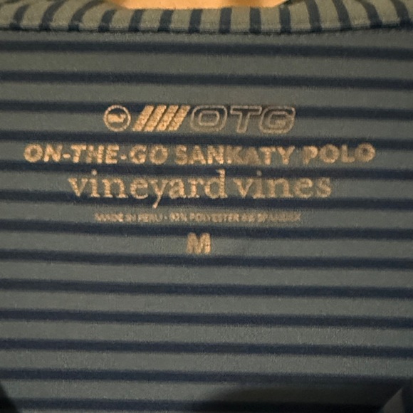 Vineyard Vines Blue Striped Polo Shirt - Picture 2 of 5